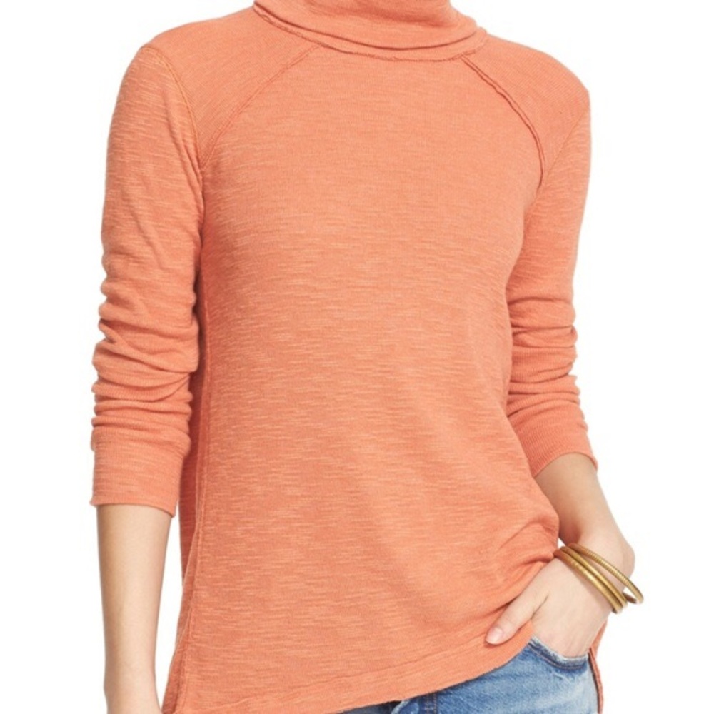 Free People Split Back Turtleneck